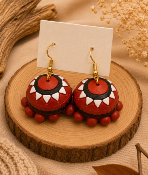 Terracotta Hanging Jhumka Jewellery