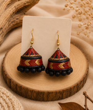 desert terracotta hanging jhumka