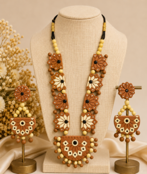 organic terracotta jewellery set