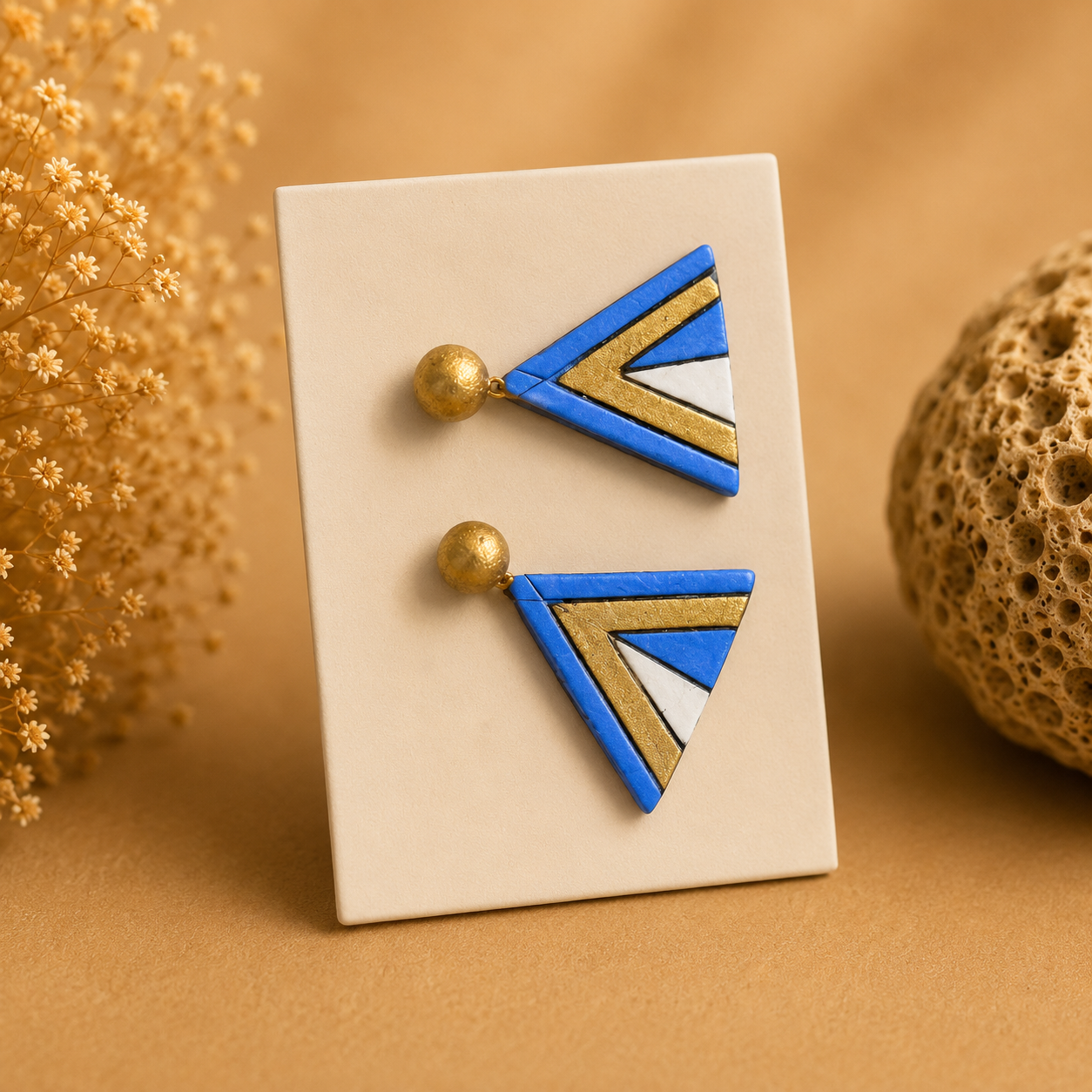 Sapphire Peak Terracotta Jewellery Studs