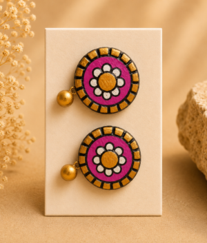 sunset terracotta jewellery studs